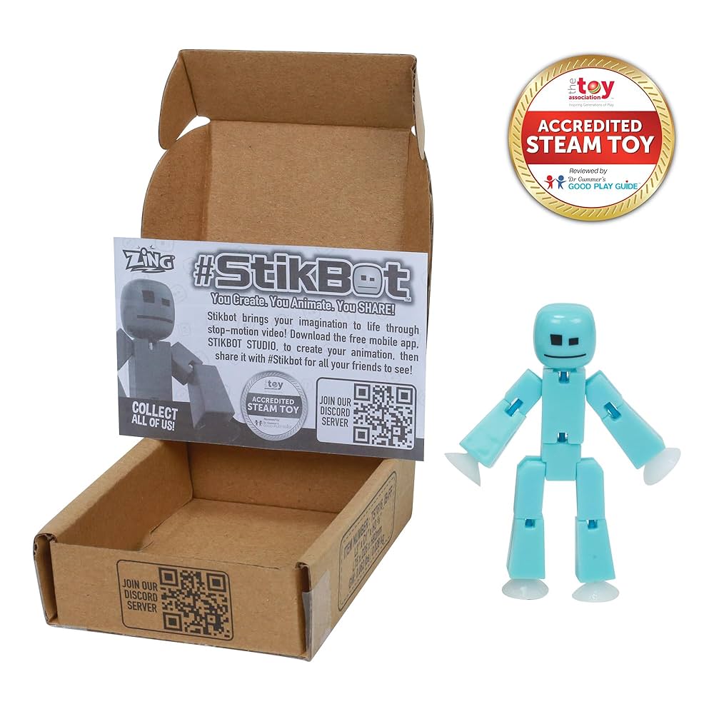 Zing StikBot Single Pack - Includes 1 StikBot - Collectible